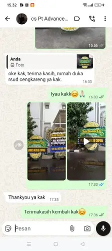Testimonial Papan Bunga Pernikahan kelapa gading